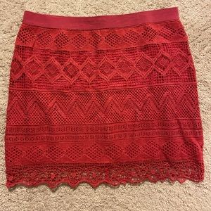 American Eagle Crochet Skirt